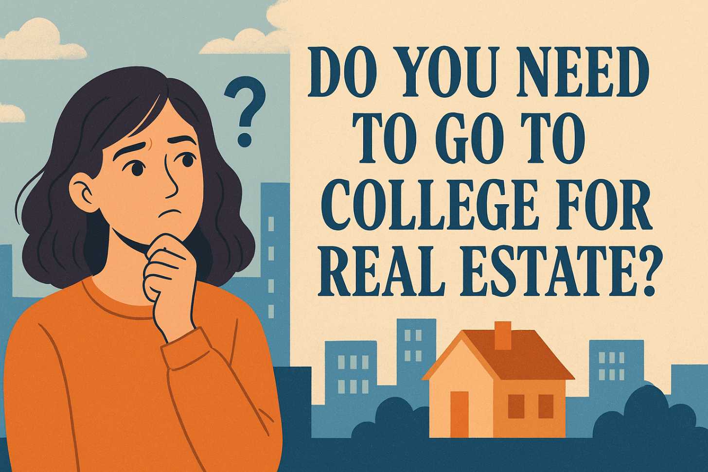 do you need to go to college for real estate
