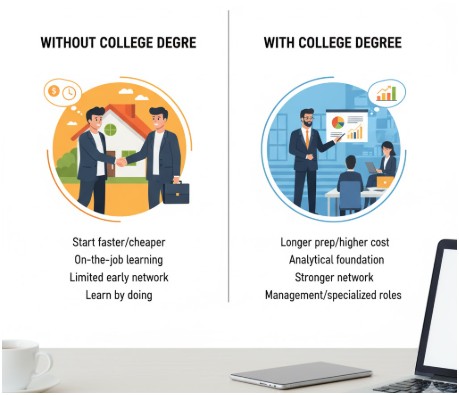 Can College Still Help in a Real Estate Career?
